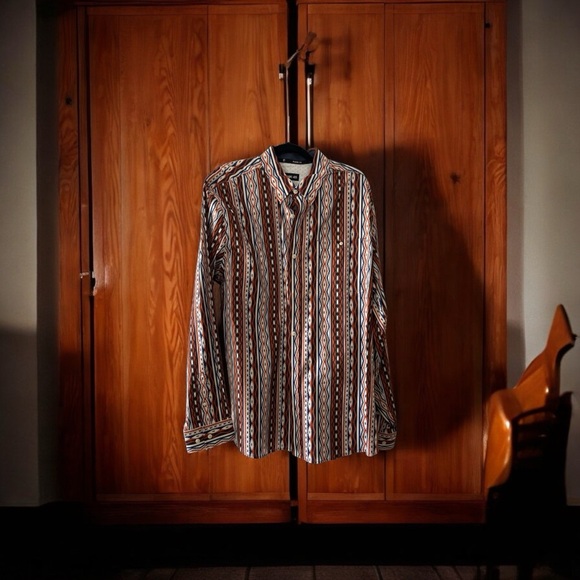 Rank 45 Other - Rank 45 Men's Striped Casual Button up long sleeve dress Shirt Size 2XL